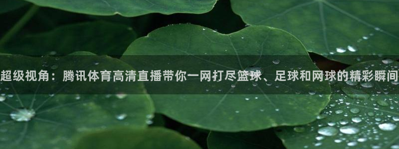 857直播：超级视角：腾讯体育高清直播带你一网打尽篮球、足球和网球的精彩瞬间